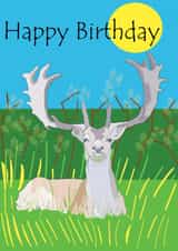 Stag Birthday card created by CoolArt2021