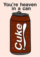 Cuke Card (IT Crowd inspired) Funny anniversary card created by Harley's Designs