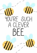You're such a clever bee Congratulations card created by CardsbyAliceUK