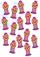 Bubble Gum Machine Happy Pink Candy Card created by Alexia James