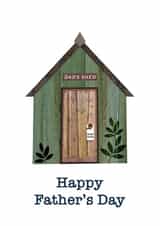 Dad's Shed Father's Day Card created by Treacle Bum
