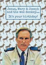 Ted Hastings Wee Donkey Birthday Card created by Heyper Designs