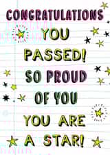 Congratulations on passing your exams! created by Poppy & Mabel