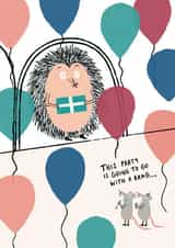 Hedgehog Party Birthday Card created by Abigail Burch