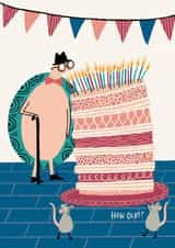 Happy Birthday Old Timer Card created by Abigail Burch