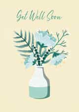 Flowery Get Well Soon Card created by Amy V Packham Art