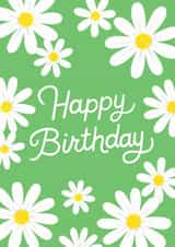 Floral Daisy Happy Birthday Card created by Jacqui Lee