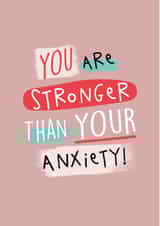 Anxiety Mental Health Card created by PaperJack Illustrates