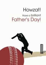 Howzat! Cricket Father's Day card created by Jackie Ponwaye Design
