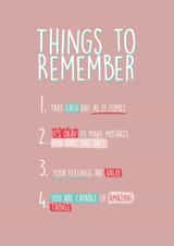 Things to remember mental health card created by PaperJack Illustrates