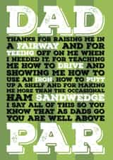 Golfing Dad 1000 created by Blind Faith