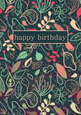 Floral pattern birthday card created by Hannah Maria