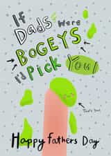 Bogey Fathers Day card created by Lucy and Lolly