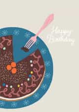 Chocolate Birthday Cake card created by Francesca Iannaccone