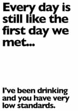 The most honest anniversary card ever created by Leamington Underground