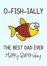 Fun Fish Birthday Card for Dad from Son or Daughter created by Occasional Occasions