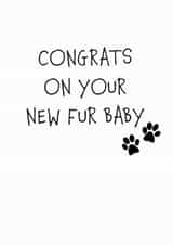 Congratulations new pet card created by EJF Illustration