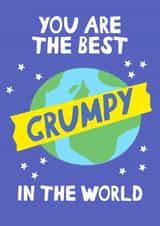 Cute Fathers Day Card - Grandad - Grumpy - You Are The Best Grumpy In The World created by Pickled Prints