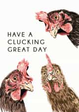 Clucking Great Day Birthday card created by Sophie Hilton Designs