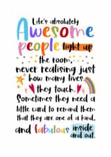 Awesome Person Cheer up card created by And You Can Quote Me