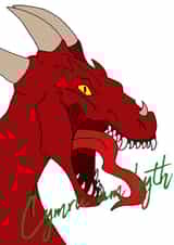 Cymru am Byth Welsh card created by Sarah Harding-Roberts