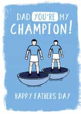 Man City Father's Day Card created by High Five Prints Co