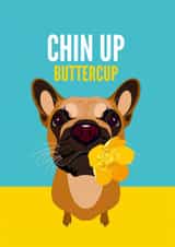 Chin Up Butter Cup, Mental Health Card created by Diva Doodle Designs