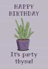Party Thyme Birthday Card created by So Fresh