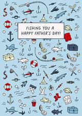 Fishing Father's Day card created by Evie Garnett Designs