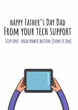 Tech support fathers day card created by Purplepanda