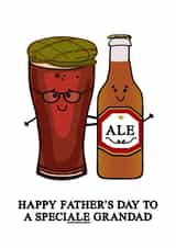Funny Beer Father's Day Card for Grandad created by Of Life & Lemons Ltd.
