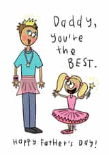 Daddy daughter Father’s Day card created by Che Dyer