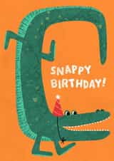 Snappy Birthday Crocodile created by Hannah Boulter