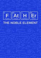 Fathers Day Periodic Table Geeky Card created by Love Gifts