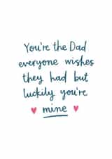 Luckily You're Mine Father's Day Card created by Kimberley Rose Studio