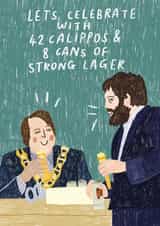 Taskmaster Joe WIlkinson Birthday Card created by skeletondraw