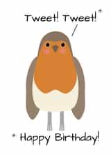 Robin birthday card created by DainaCrafts