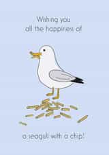 Happiness Seagull Card created by Creative Gemz