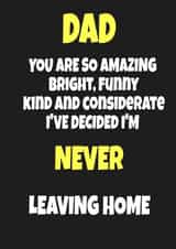 Funny fathers day card created by RASAR