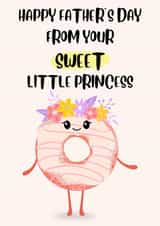 Sweet little princess Father’s Day card created by Paper Wishes Co