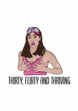 30th Birthday Card created by Suzie Shambles Design