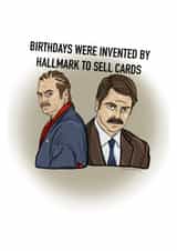 Ron Swanson Birthday Card created by Suzie Shambles Design