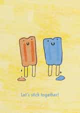 Popsicle Friendship Card! created by Milklegs Co.