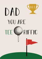 Fathers Day Dad Golf card created by Studio Peers