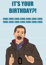 Brooklyn Nine-Nine Jake Peralta Birthday Card created by Ginger Nut Studios