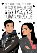 Cute Brooklyn 99 Quote Anniversary Card / Valentines card created by BB Designs
