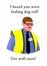 A get well card from Keith Lard created by Fox & Toby