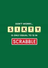 60 sixty Birthday Card 9657 created by Kayenaat