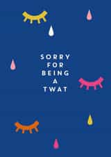 Twat apology card created by Lucy Maggie Designs