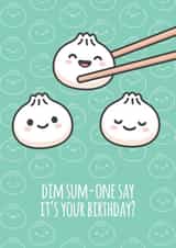 Dim-sum Birthday Card created by Lucie Chapman
